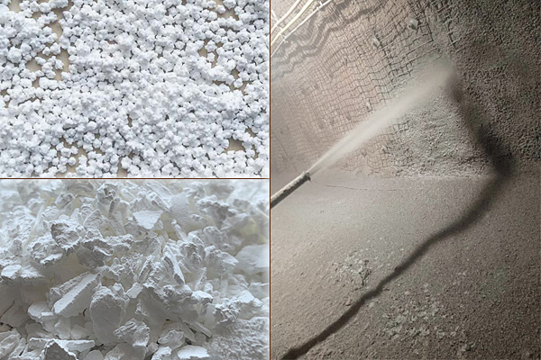 在喷浆作业中，投加氯化钙有什么作用？使用量多少？